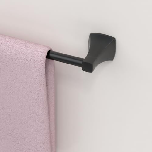 24 Inch Matte Black Towel Bar Towel Rack for Bathroom Kitchen Hand Towel Holder Dish Cloths Hanger SUS304 Stainless Steel Rustproof Wall Mount - color: Matte Black, size: 24 inch