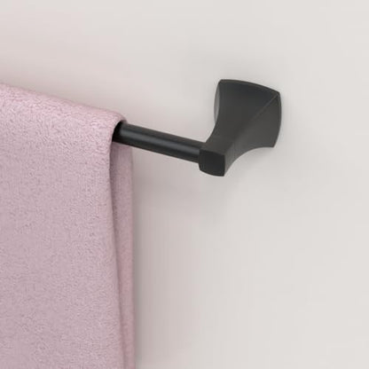 24 Inch Matte Black Towel Bar Towel Rack for Bathroom Kitchen Hand Towel Holder Dish Cloths Hanger SUS304 Stainless Steel Rustproof Wall Mount - color: Matte Black, size: 24 inch