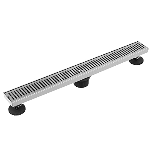 VIGO Elan 24 in. Linear Shower Drain in Chrome - VG07002CH - color: Chrome, size: 24 in.