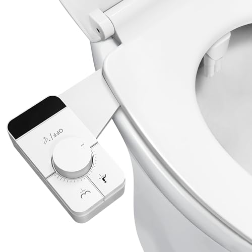 Ultra-Slim Bidet Attachment,Fresh Water Sprayer Non-Electric Toilet Bidet Attachment,Self-Cleaning Dual Nozzles with Adjustable Water Pressure for Rear & Female Washing - color: A1-Bidet Attachment