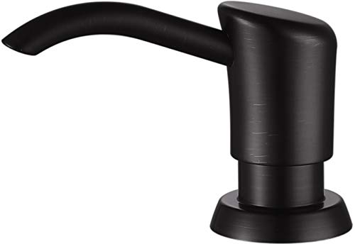 GAGALIFE Soap Dispenser for Kitchen Sink, ABS in Counter Soap Dispenser(Oil Rubbed Bronze), with 17 Ounce Large Pet Soap Bottle, Refill from The Top, Venetian Bronze - color: Oil-rubbed Bronze