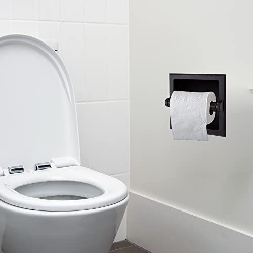Design House Millbridge Toilet Paper Holder, Matte Black | Wall Mount, Classic, Zinc, Hardware, 544554