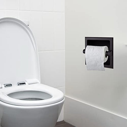 Design House Millbridge Toilet Paper Holder, Matte Black | Wall Mount, Classic, Zinc, Hardware, 544554