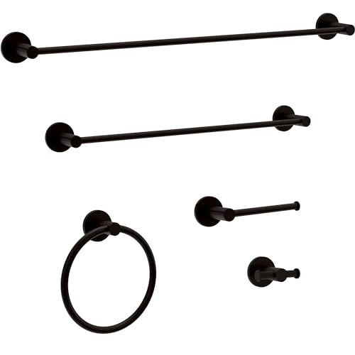 Peerless PA547-BL Precept Double Towel Hook, Matte Black