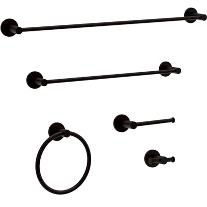Peerless PA547-BL Precept Double Towel Hook, Matte Black