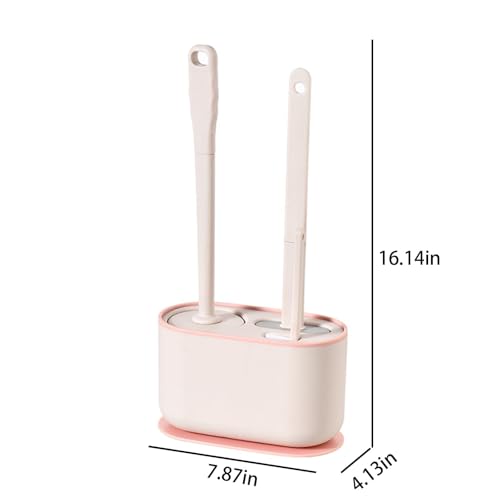 Silicone Toilet Brush Plunger Set,2 in 1 Toilet Bowl Brush and Holder Plunger Set,Plunger Toilet Brush Combo,Bathroom Toilet Brush,Toilet Brush Set,Toilet Scrubber and Plunger Set