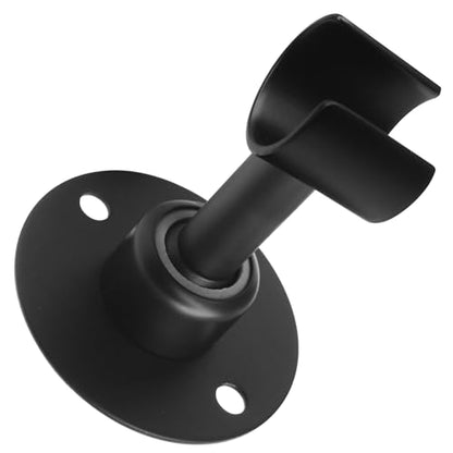 Hordion Shower Head Holder Wall Mount, 360°Adjustable, Black | Handheld Shower Head Holder Bracket, Stainless Steel Showerhead Wand Bracket, Shower Spray Holder