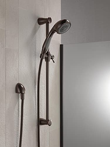 Delta Faucet 3-Spray Touch-Clean Wall-Mount Slide Bar Hand Held Shower with Hose, Venetian Bronze 57014-RB - color: Venetian Bronze