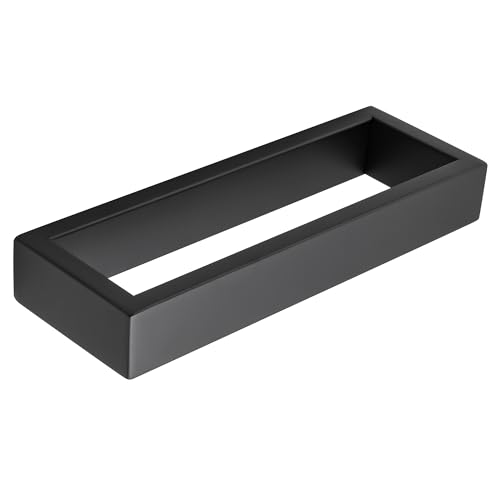 Sayayo Matte Black Towel Bar for Bathroom Wall, 8 Inch Hand Towel Holder | SUS304 Stainless Steel Towel Ring, Square Kitchen Towel Rack - color: Black, size: 8 INCH