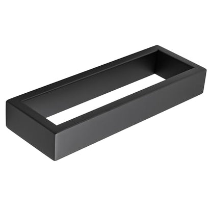 Sayayo Matte Black Towel Bar for Bathroom Wall, 8 Inch Hand Towel Holder | SUS304 Stainless Steel Towel Ring, Square Kitchen Towel Rack - color: Black, size: 8 INCH