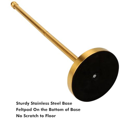 Toilet Paper Holder Stand Holding Up to 5 Paper Rolls, Free-Standing Spare Rolls Storage Holder, Stainless Steel (Brushed Gold) - color: Brushed Gold