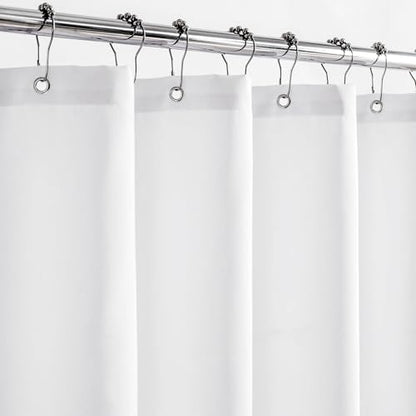 Felisa Waterproof Fabric Shower Curtain Liner with 3 Large Magnets,72 x 70 inches Hotel Quality & Soft Cloth Shower Curtain,Washable White Shower Curtain for Bathroom - color: White, size: 72"W x 70"L (Pack of 1)