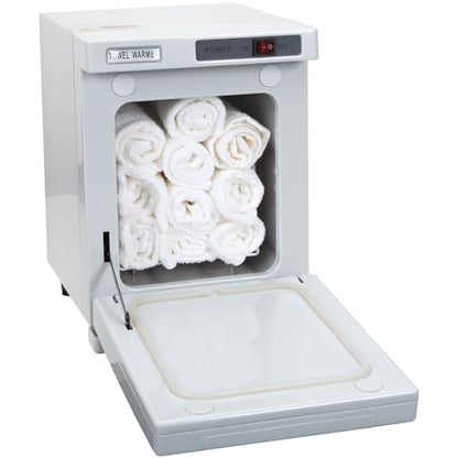 ForPro Warm & Cozy Hot Towel Warmer, Compact 5L Capacity Cabinet, Stainless Steel Rack, White - size: Compact 5L