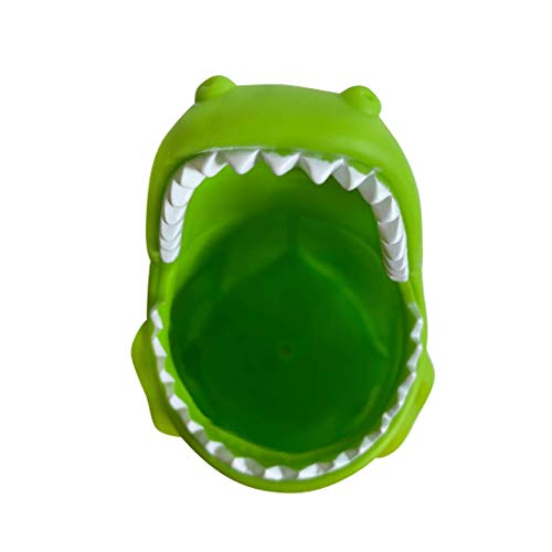 Kids Toothbrush Holder Toothbrush Organizer – Durable Silicone Animal Tooth Brush Holder – Easy to Clean Toothbrush and Toothpaste Holder – Toothbrush Holders for Bathrooms by Lily’s Home (Crocodile) - color: Crocodile