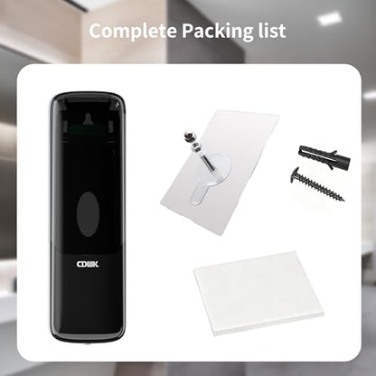 Soap Dispenser Wall Mount, 300ml No-Drill Adhesive or Screw Mounting | Shampoo Conditioner Body Wash Dispenser, Clear Refillable Liquid Lotion Pump, Home Kitchen Bathroom Commercial Office Use - color: Black