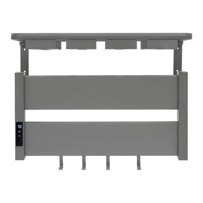 Towel Warmers for Bathroom, Wall Mounted Heated Towel Rack with Timer & Temperature Control, LED Touch Screen, Waterproof Aluminum Electric Towel Warmer Rack with Foldable Shelf (Grey)