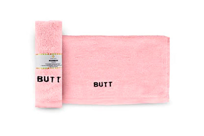 Crafty Cloth Gentle Backside Towel – Premium Bamboo Viscose Bidet Washcloth for Sensitive Skin – Reusable Personal Cleansing Cloth with Hanging Loop – Pink, 12x12 Inch - color: Pink, size: Embroidered 4-Piece Set