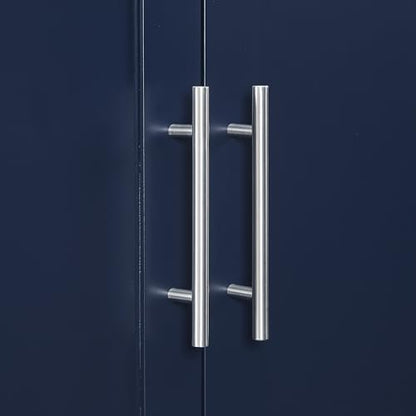 Crosley Furniture Savannah Wall Mounted Bathroom Storage Medicine Cabinet with Shelves, Navy - color: Navy, style: Wall Cabinet