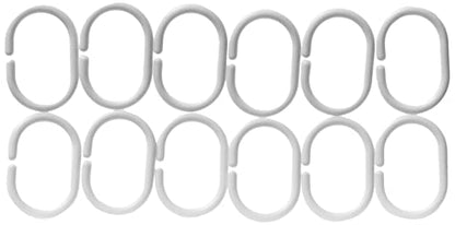 Amazon Basics Water Resistant 8-Gauge PEVA Shower Curtain Liner with Rust-Proof Metal Grommets and Plastic Hooks, 72" L x 72" W, Clear (Pack of 10) - color: Clear, size: 72"W x 72"L (Pack of 10), style: PEVA