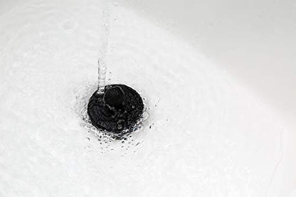 TubShroom Tub Drain Hair Catcher Combo Pack with Silicone Stopper, Black Chrome – Protector and for Bathroom Drains, fits any standard bathtub drain measuring 1.4” to 1.8” wide