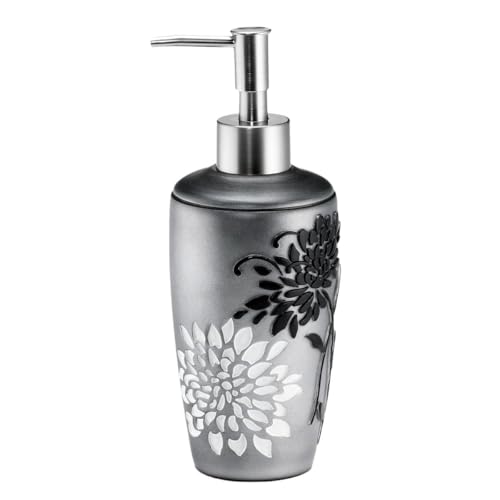 Zahari Home Erica Stylish Soap Dispenser Set - Modern Print Design for Kitchen and Bathroom - Lotion Pump, Dish Soap, Hand Sanitizer, Hand Soap - Cute and Practical - color: Erica
