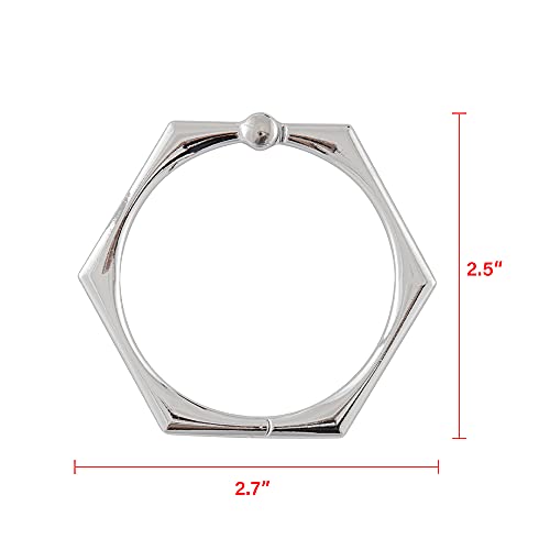 Shower Rings, Shower Curtain Rings for Bathroom, Rustproof Zinc Shower Curtain Hooks Rings, Set of 12 (Chrome) - color: Chrome