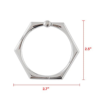 Shower Rings, Shower Curtain Rings for Bathroom, Rustproof Zinc Shower Curtain Hooks Rings, Set of 12 (Chrome) - color: Chrome