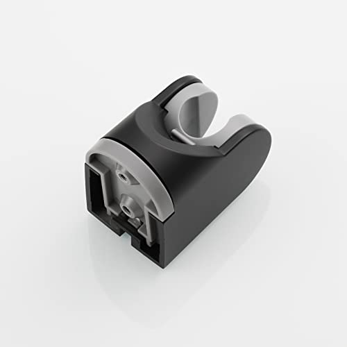 Black Shower Head Holder ABS Wall Mount Adjustable Angle Handheld Shower Bracket for Shower Head, ST01B - style: Black