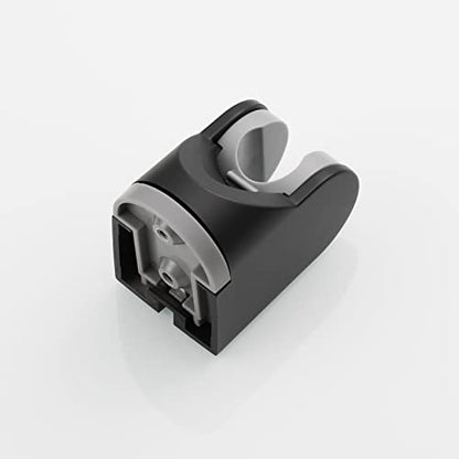Black Shower Head Holder ABS Wall Mount Adjustable Angle Handheld Shower Bracket for Shower Head, ST01B - style: Black