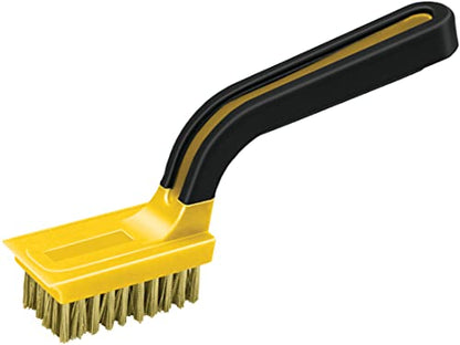 ALLWAY BB2 Soft-Grip Wide Brass Stripper Brush | Remove Rust, Paint Corrosion, and More - style: Brass Stripper Brush
