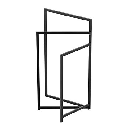 Gatco 1520MX Freestanding Towel Holder, Floor Standing Bathroom Towel Rack, Modern Open-Arm Design (Matte Black Finish)