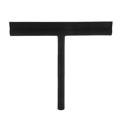 Aramox Stainless Steel Squeegee, Rubber Window Squeegee 8.3 X 7.5 Inch with Anti Slip Handle and Hook Holder, for Shower Doors Mirrors Tiles Car Glass Bathroom Kitchen Cleaning