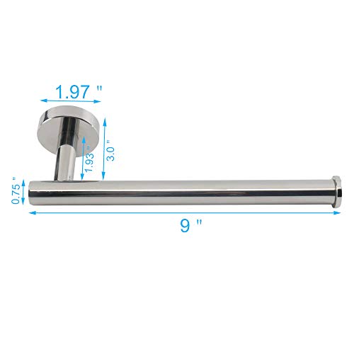 TocTen Hand Towel Holder/Towel Ring - Thicken SUS304 Stainless Steel Bathroom Hand Towel Bar, 9Inch Heavy Duty Wall Mounted Towel Rack Hanger (Polished Chrome) - color: Chrome, size: 9 In-Round