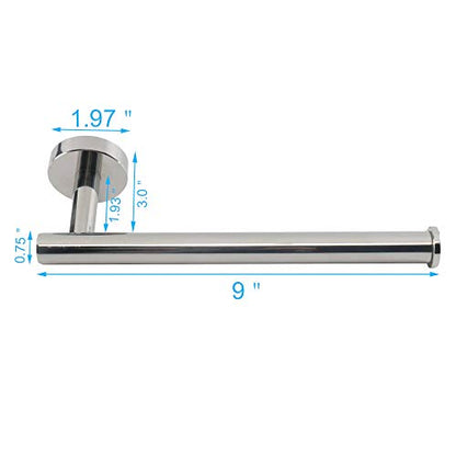 TocTen Hand Towel Holder/Towel Ring - Thicken SUS304 Stainless Steel Bathroom Hand Towel Bar, 9Inch Heavy Duty Wall Mounted Towel Rack Hanger (Polished Chrome) - color: Chrome, size: 9 In-Round