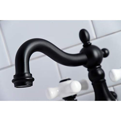Kingston KB1600PX 4" Centerset Bathroom Faucet, Matte Black - color: Matte Black