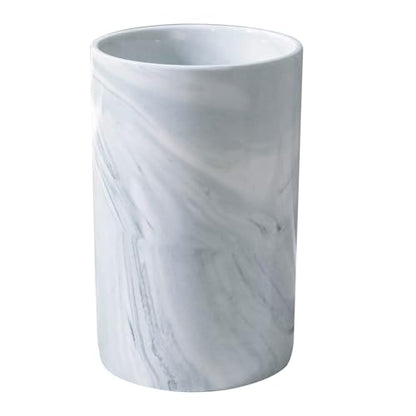 Kelake Ceramic Rustic Gray Marble Bathroom Tumbler Cup for Mouthwash Rinsing Toothbrush and Toothpaste Holder Stand Cups 280 ml Porcelain Milk Drinking Cups for Christmas Birthday - color: Gray Marble Pattern Cup