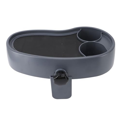 Aramox Hot Tub Tray Adjustable Plastic Serving Tray with Cup Holder 15.7 X 7.9 X 6.9 in Anti Slip Design for Drinks Books Snacks Bath Accessories in Bathtub or Pool