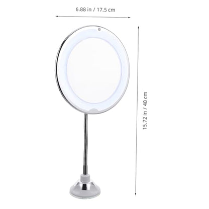 360degree Full Body Mirror Lights Rotating Suction Cup Makeup Mirror Led Magnifying for Bathroom