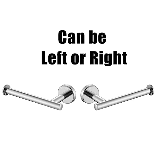 JQK Chrome Toilet Paper Holder, 5 Inch 304 Stainless Steel Thick 8mm Tissue Paper Dispenser for Bathroom, Hold Mega Rolls, Polished Chrome Wall Mount, TPH120-CH - color: Chrome, size: Knob