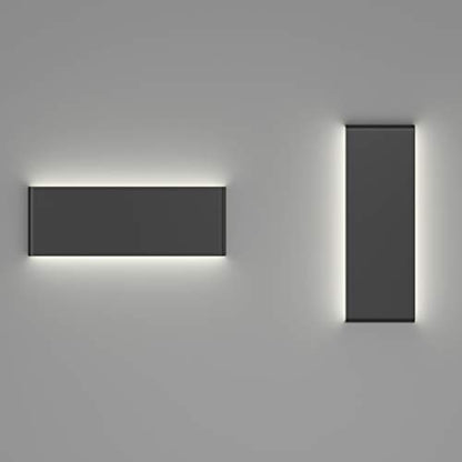 Ralbay 15.7in Wall Sconce 2-Pack Indoor Modern Light Fixtures 14W LED Up and Down Black Bathroom Wall Lighting Fixtures Natural White Light 4500K - color: Black-Natural White, size: 15.7 inch