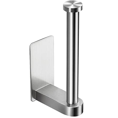 YIGII Self Adhesive Toilet Paper Holder - Bathroom Toilet Paper Holder Stand no Drilling Stainless Steel Brushed - color: Silver