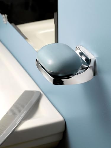 Moen P5360 Donner Contemporary Wallmount Soap Holder, Chrome - size: 1 Count (Pack of 1)