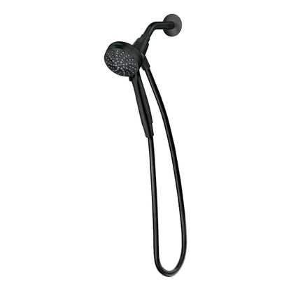 Moen 26100BL Engage 3.5" Handheld Showerhead, Magnetix, Black | 3.5" spray face, 6 spray settings, Magnetix docking system, detachable handheld design, matte black finish - color: Matte Black, size: Showerhead