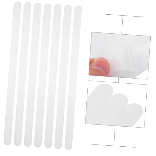 12Pcs Bathroom Non Slip Stickers Transparent Skid Decals for Shower Bathtub and Stairs Peva Design for Enhanced Safety and Traction