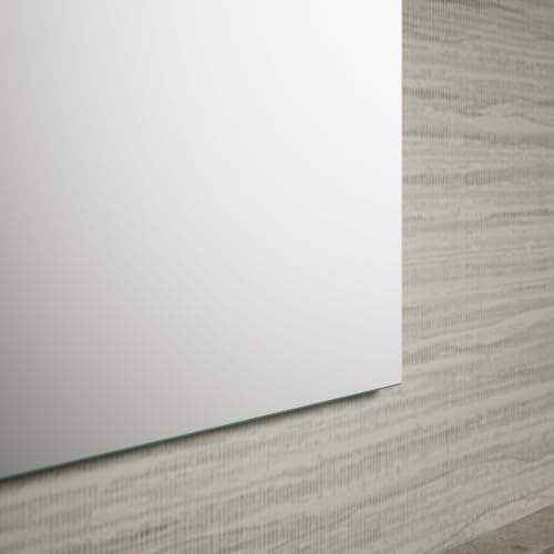 Kohler 55060-NA Embark Slim Medicine Cabinet Mirror, Adjustable Shelves, Bathroom Organizers and Storage, 16 in. W x 20 in. H - size: 16 in. x 20 in., style: Flat Edge