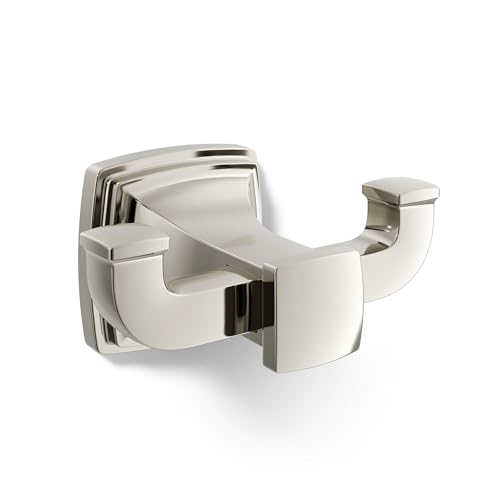 Kohler 27411-SN Riff® Double Robe Hook, Vibrant Polished Nickel - color: Vibrant Polished Nickel, style: Robe Hook