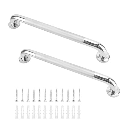 2 Pack 20 Inch Anti Slip Shower Grab Bar, 304 Stainless Steel 1.25" Diameter Anti-Slip Handicap Grab Bar, Satin Brushed Nickel Knurled - size: 20 Inch