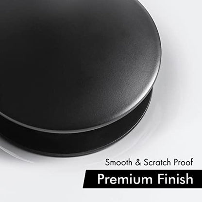 KES Bathroom Sink Drain Without Overflow Sink Drain Stopper Matt Black Pop Up Drain, All Metal Rustproof Brass and 304 Stainless Steel, S2008D-BK - color: Matte Black, style: NO Overflow (Big Cap)