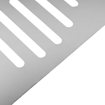 2pcs Square Drain Cover Grates Fit 5" x 5" Drain, Stainless Steel | Drainage Grate Cover Floor Drain Strainer for Shower Bathroom Balcony and Outdoor Garden Drains - size: 4.9" x 4.9"