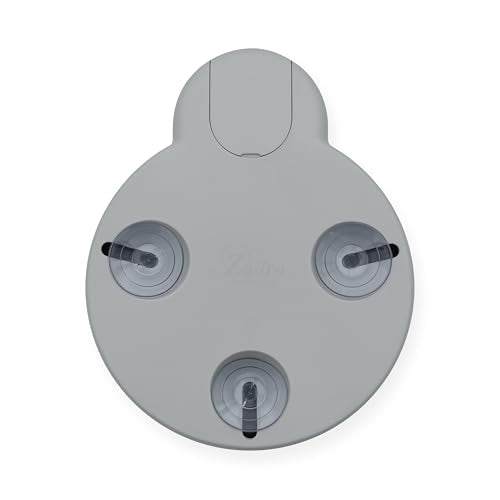 Magnifying Lighted Mirror with Retractable Suction Cups by Zadro - color: Grey